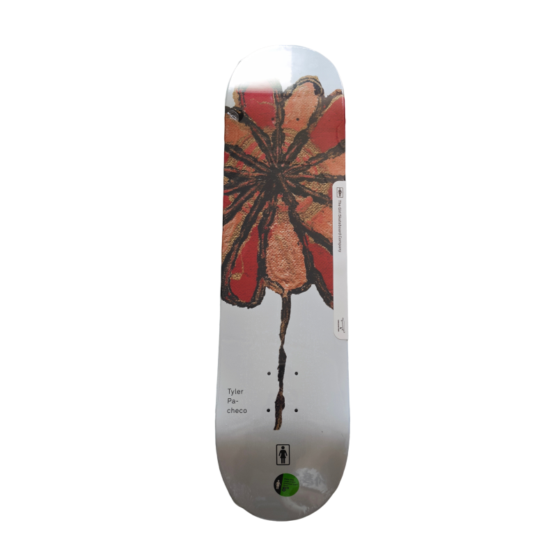05 Girl Skateboards Tyler Pacheco Flower Pro Model Skateboard Deck 8.0" - Image 1