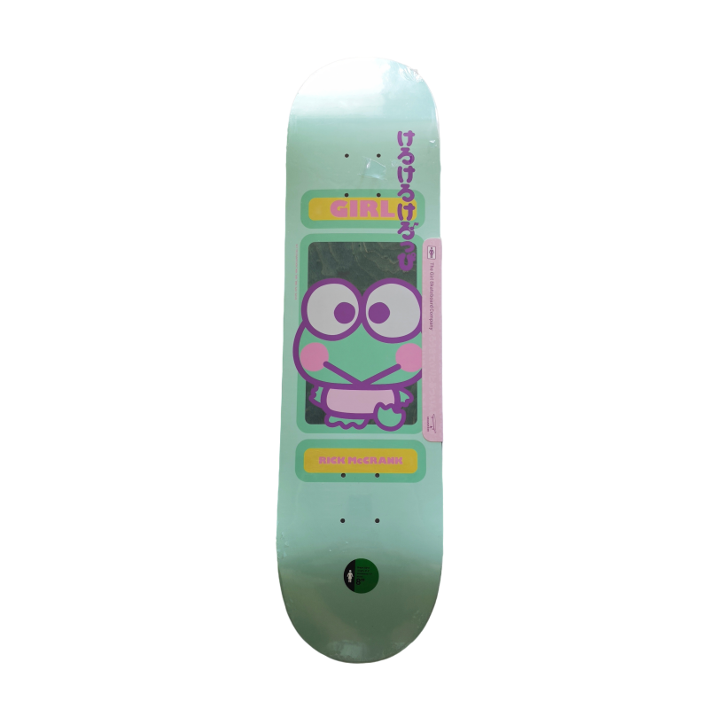 17 Girl Skateboards x Sanrio Richie McCann Keroppi 8.0" Skateboard Deck - Image 1