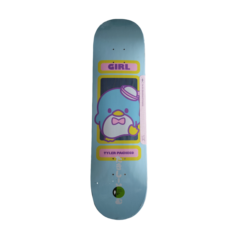 77 Girl Skateboards Tyler Pacheco Tuxedo Sam Sanrio Skateboard Deck 8.0" - Image 1