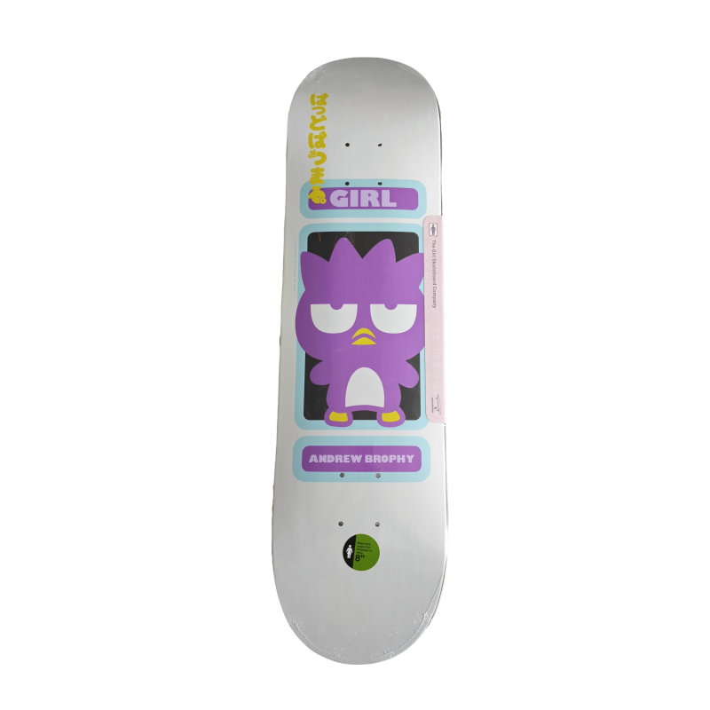 81 Girl Skateboards Andrew Brophy x Badtz-Maru Sanrio Skateboard Deck 8.0" - Image 1
