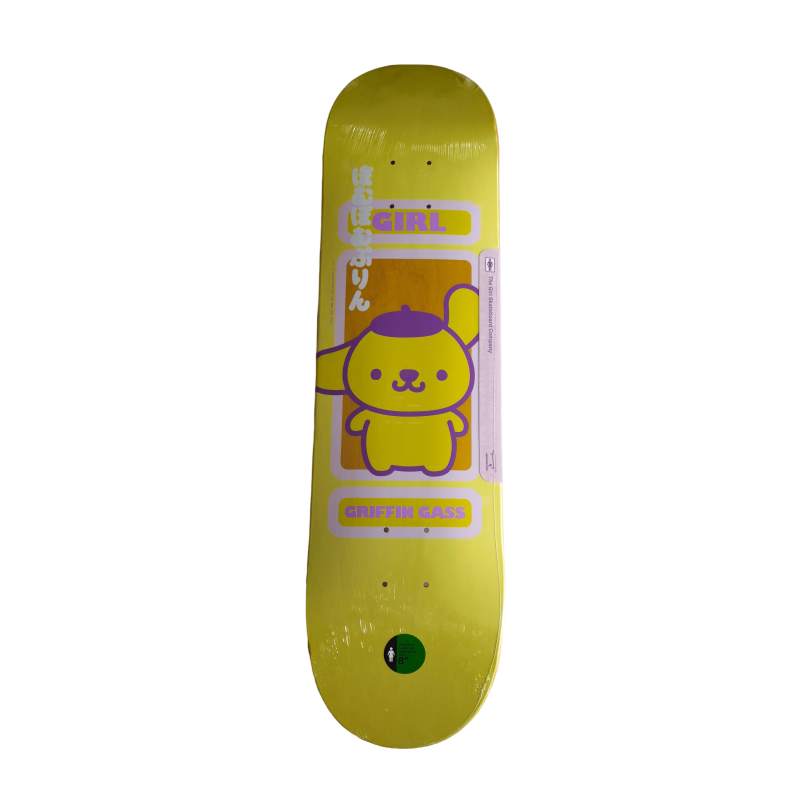 83 Girl Skateboards Griffin Gass x Pom Pom Purin Sanrio Skateboard Deck 8.0" - Image 1