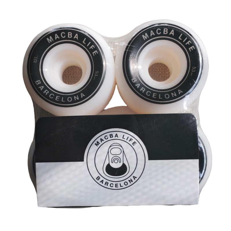 W11 MACBA LIFE Barcelona Skateboard Wheels 4-Pack - 101A Premium Urethane - Image 1