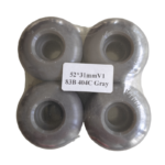 Ghost Wheels 52mm x 31mm (83B) Gray Skateboard Wheels 4-Pack
